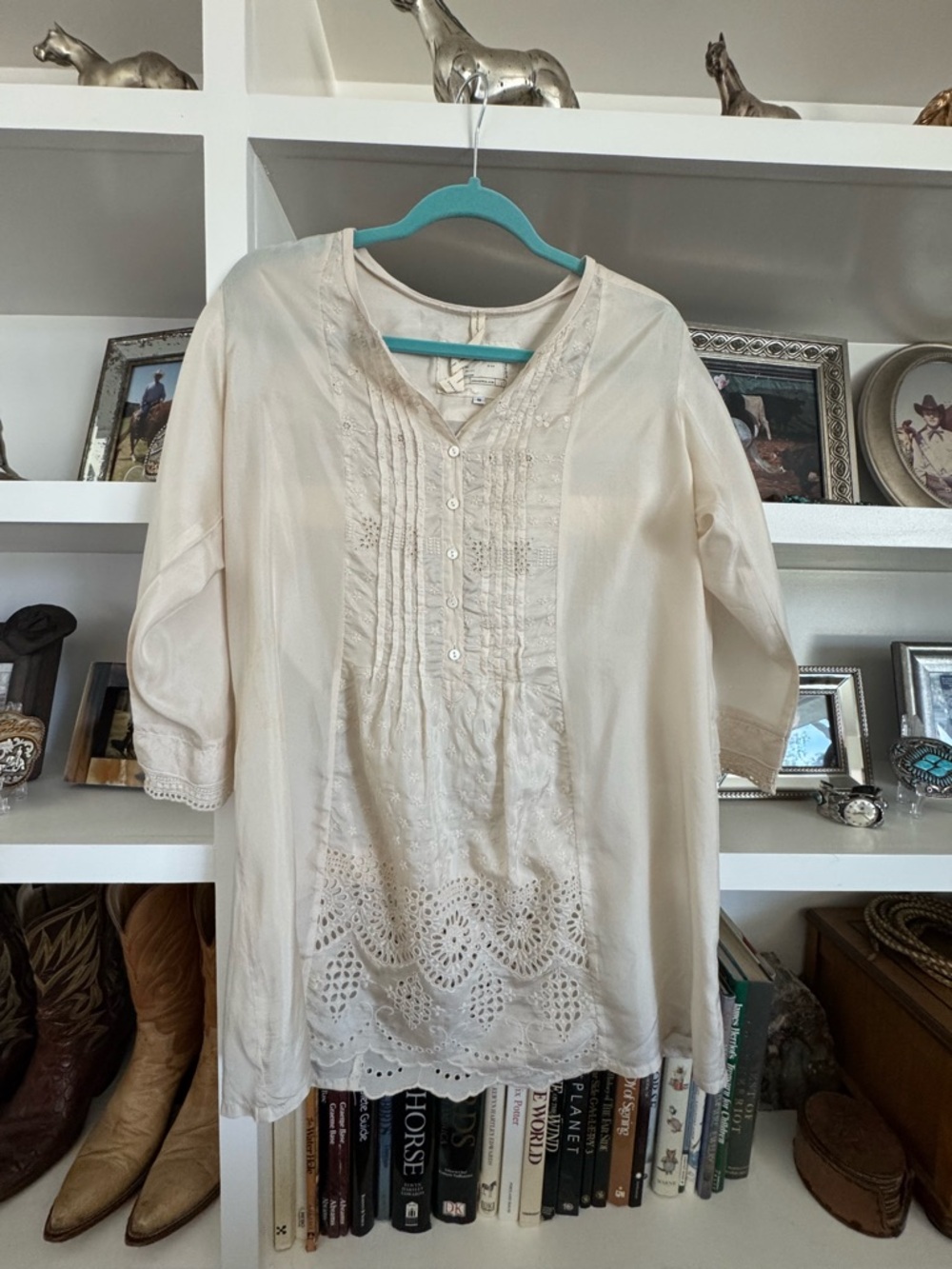 Johnny Was Vintage Silk Top